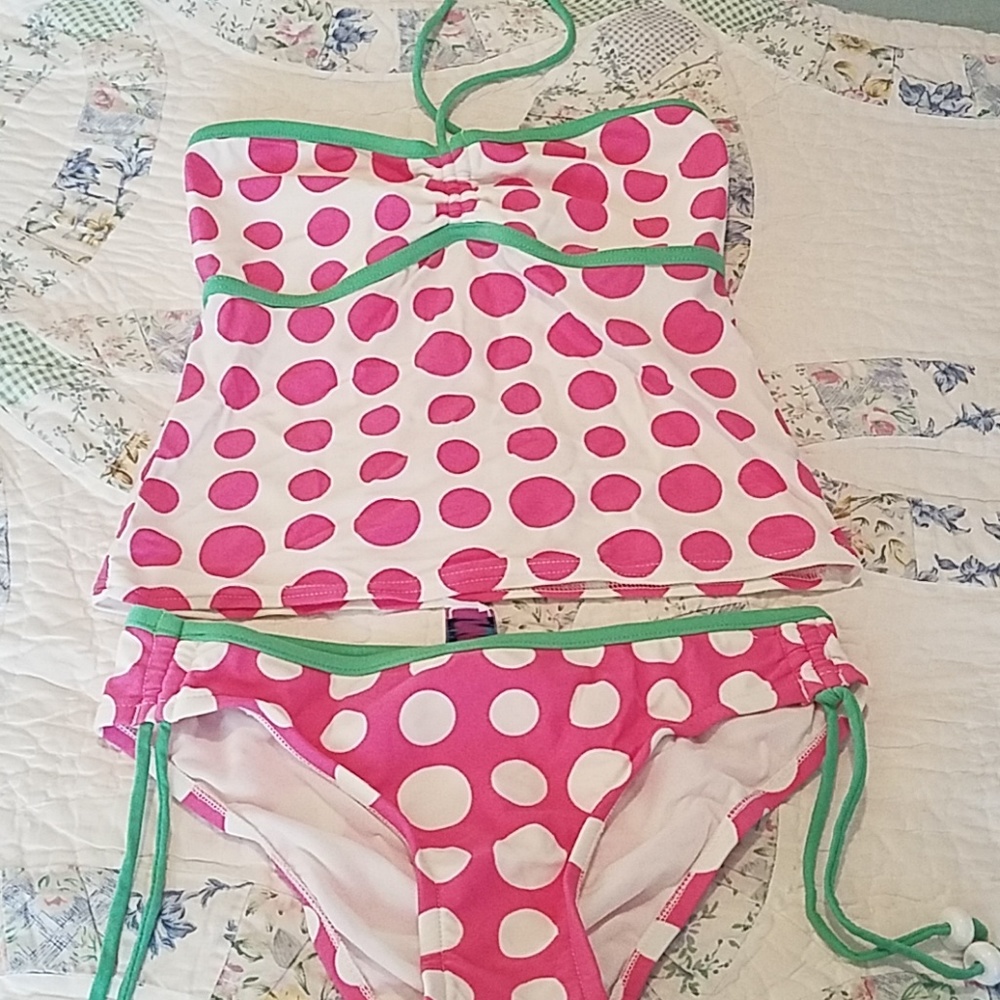 Polka dot tankini
